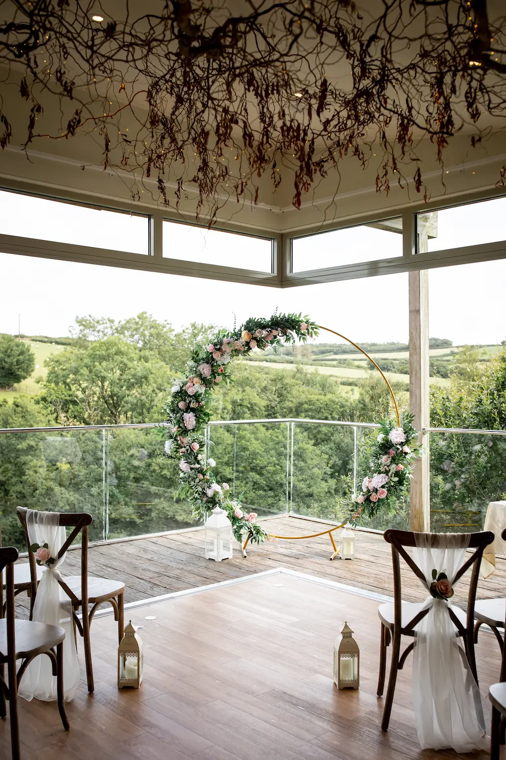 Micro wedding ceremony in The Nest at Tree Top Escape
